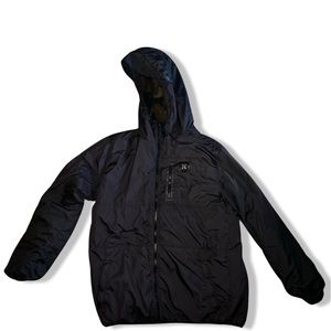 Hurley polyester fleece lined jacket.